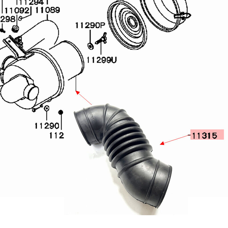 MD106179 is applicable to the air pipes of Mitsubishi pickup truck L200 K34T with engine from 1986 to 2001.