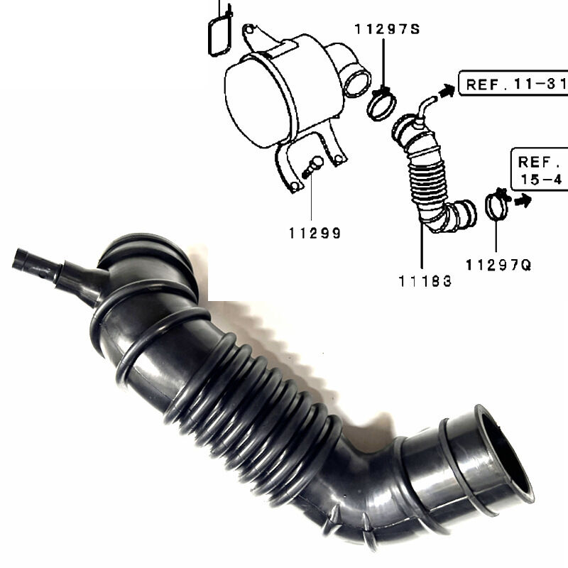 MD160939 is applicable to the intake air pipes of Mitsubishi Pajero models V24, V34, V44, from 1990 to 2004.